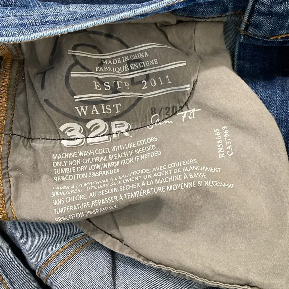 Treasure Bond Men’s jeans slim fit 32w